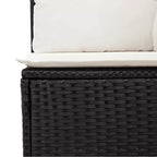 Set di divani da giardino vidaXL da 9 pezzi con cuscini, polyrattan e acacia