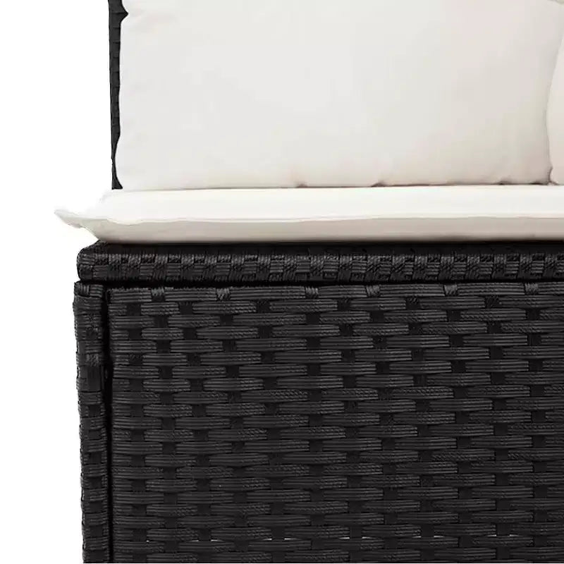 Set di divani da giardino vidaXL da 9 pezzi con cuscini, polyrattan e acacia