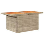 Set di divani da giardino vidaXL da 9 pezzi con cuscini, polyrattan e acacia