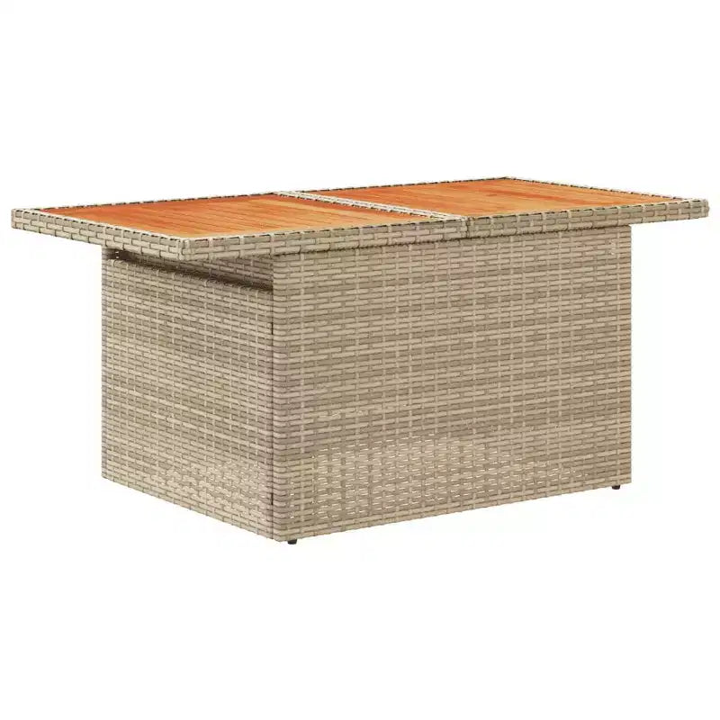 Set di divani da giardino vidaXL da 9 pezzi con cuscini, polyrattan e acacia