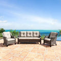 UPTIOT All-Weather Outdoor Patio Sofa with Ergonomic Armrests and Premium Cushions