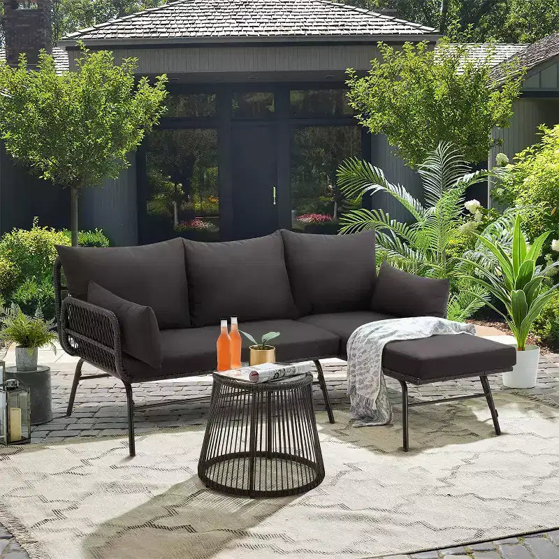 EROMMY 3 Piece Patio Conversation Sets