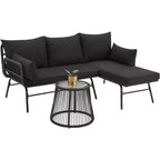 Ensemble EROMMY de 3 pièces pour conversation sur la terrasse
