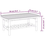 Set da salotto da patio vidaXL da 5 pezzi con cuscini, in bambù