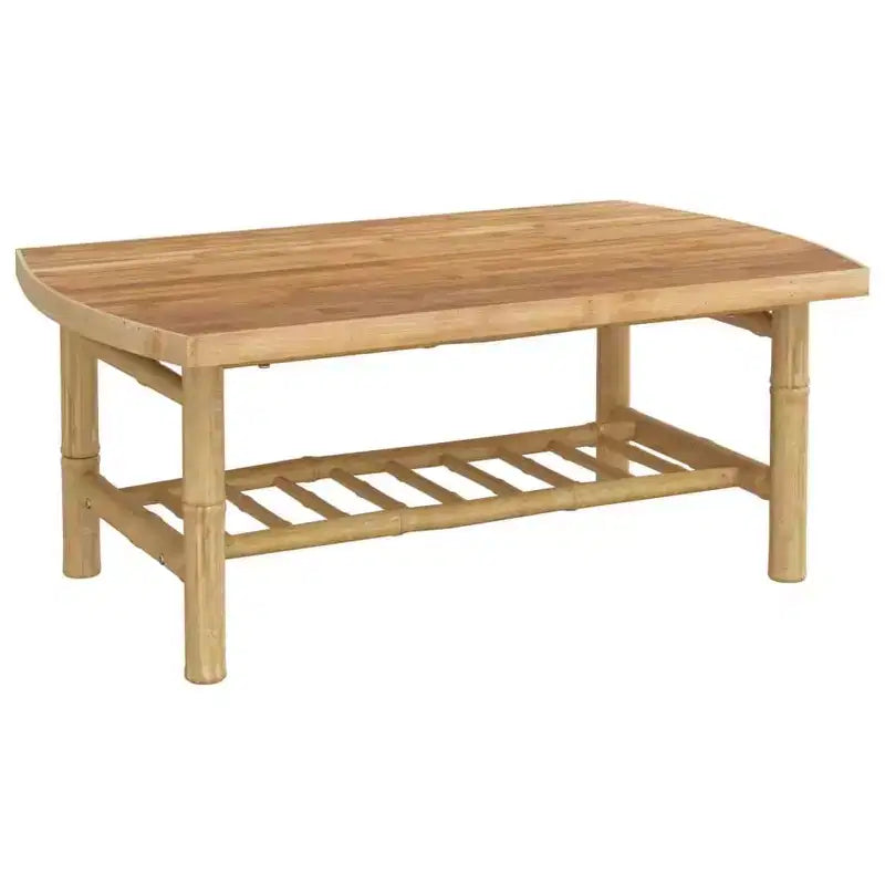 Set da salotto da patio vidaXL da 5 pezzi con cuscini, in bambù