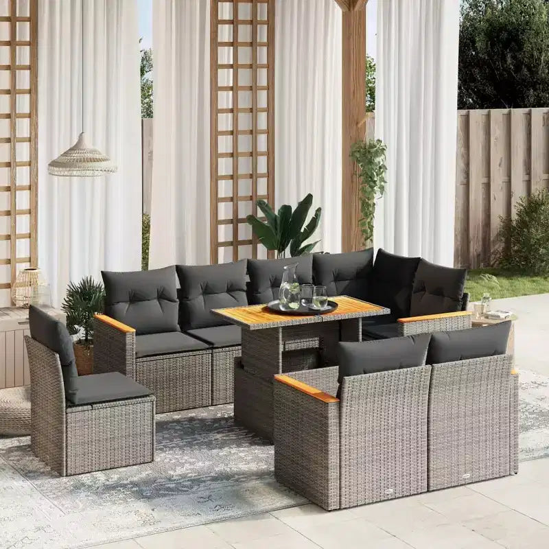vidaXL loungeset voor buiten met kussens in,, en opties