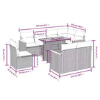 vidaXL loungeset voor buiten met kussens in,, en opties