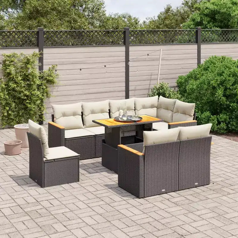 vidaXL loungeset voor buiten met kussens in,, en opties
