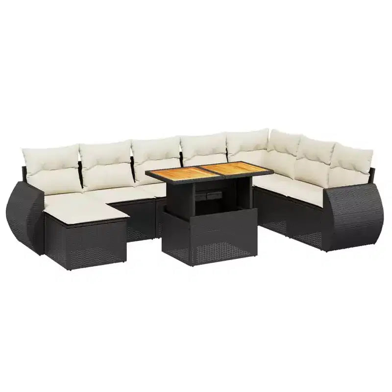 Set di divani da esterno vidaXL con cuscini in diversi colori