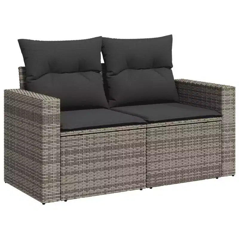 Ensemble de canapés modulaires vidaXL pour extérieur avec coussins