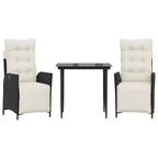 vidaXL Modern Garden Dining Set in Wicker