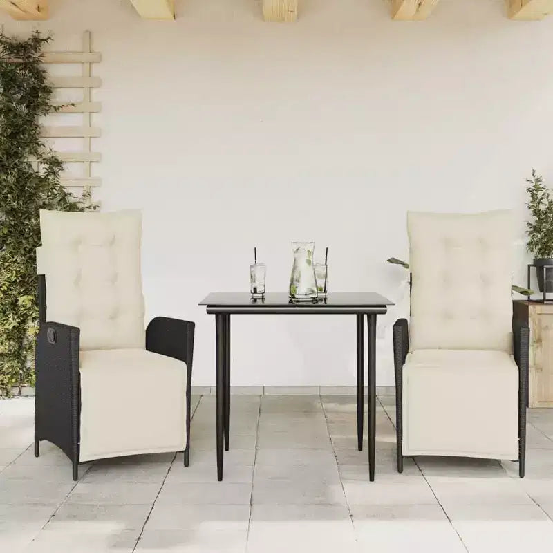 Ensemble repas de jardin moderne vidaXL en osier