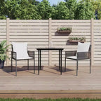 Ensemble de salle à manger vidaXL pour terrasse avec coussins, mobilier d’extérieur en polyrotin et acier