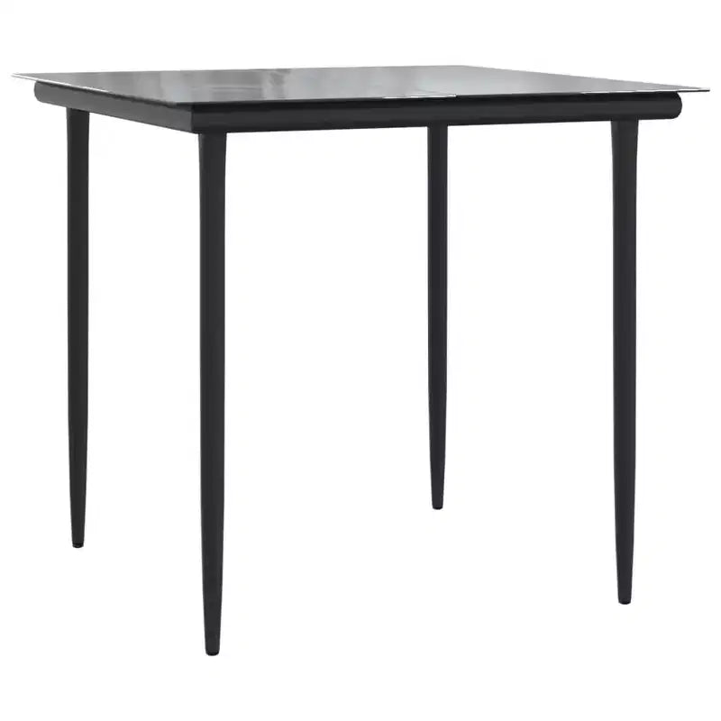 Ensemble de salle à manger vidaXL pour terrasse avec coussins, mobilier d’extérieur en polyrotin et acier