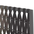 Ensemble de salle à manger vidaXL pour terrasse avec coussins, mobilier d’extérieur en polyrotin et acier