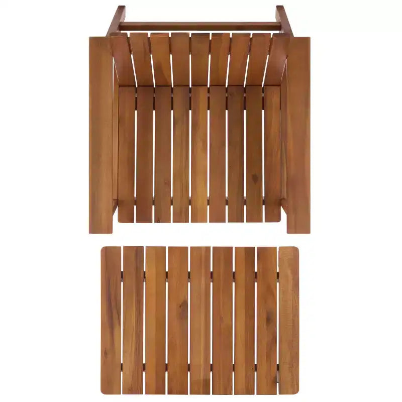 Ensemble de terrasse avec fauteuil et pouf Fallon – intérieur/extérieur – PAT7333 – naturel – Safavieh