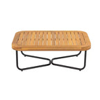 Set da esterno Christopher Knight Home Anil composto da 2 pezzi, con divano in legno di acacia e metallo e tavolino da caffè con doghe