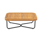 Set da esterno Christopher Knight Home Anil composto da 2 pezzi, con divano in legno di acacia e metallo e tavolino da caffè con doghe