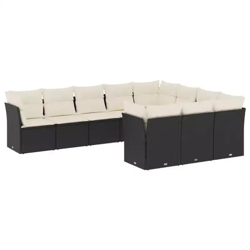 vidaXL Modular Outdoor Garden Sofa Set with Cushions - Multiple Colors