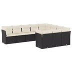 vidaXL Modular Outdoor Garden Sofa Set with Cushions - Multiple Colors