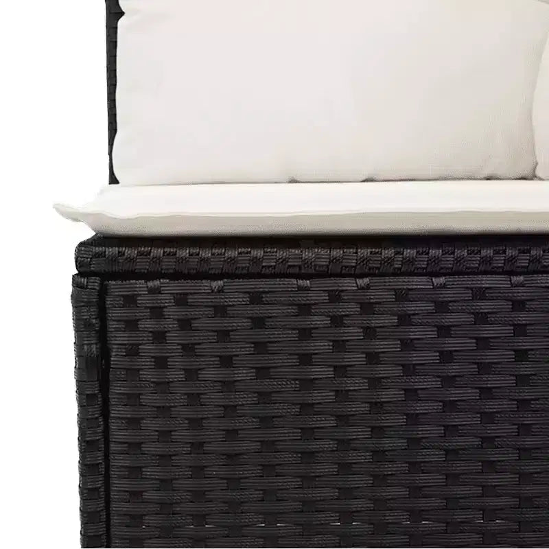 Set di divani da giardino vidaXL in rattan PE, modulare, con piedini regolabili
