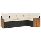 VidaXL Modular Outdoor Sofa Set with Cushions in Different Colors