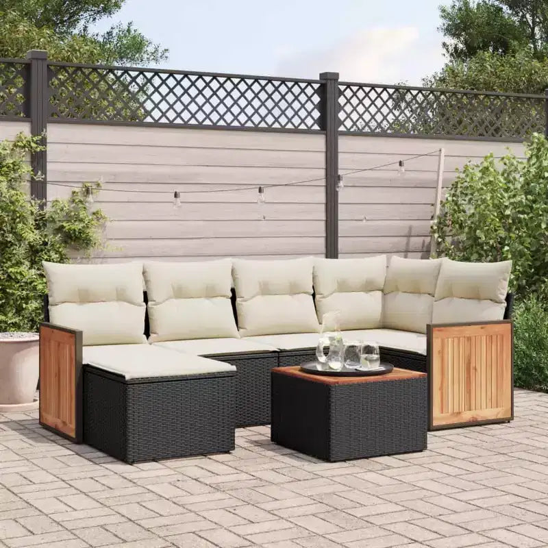 Juego de sofá modular para patio vidaXL con cojines - Varios colores