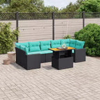 Set di divani da patio vidaXL con cuscini, polirattan