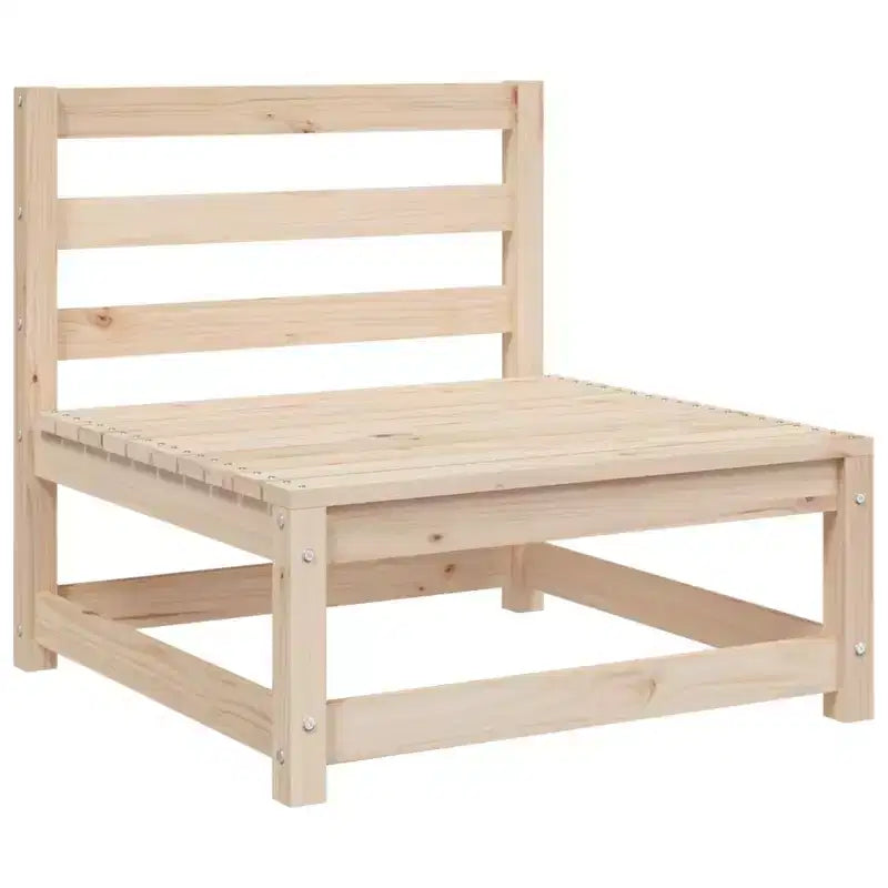 vidaXL Patio Sofa Set in Rustic Wood with Cushions