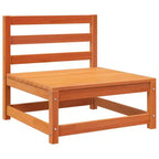 vidaXL Patio Sofa Set in Rustic Wood with Cushions