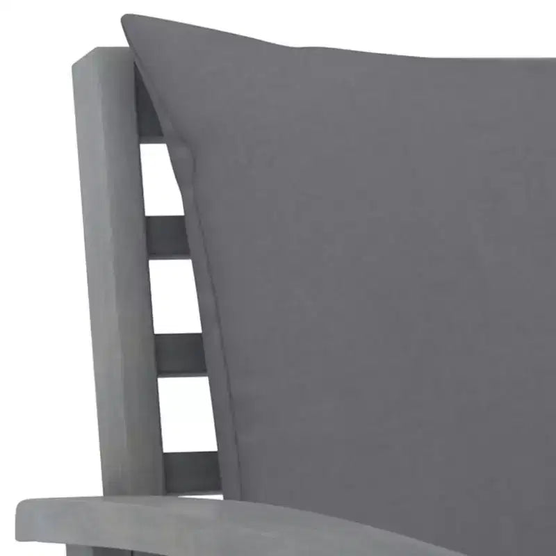 vidaXL Set da giardino con lounge, grigio, in legno massello di acacia, 100% poliestere Standard