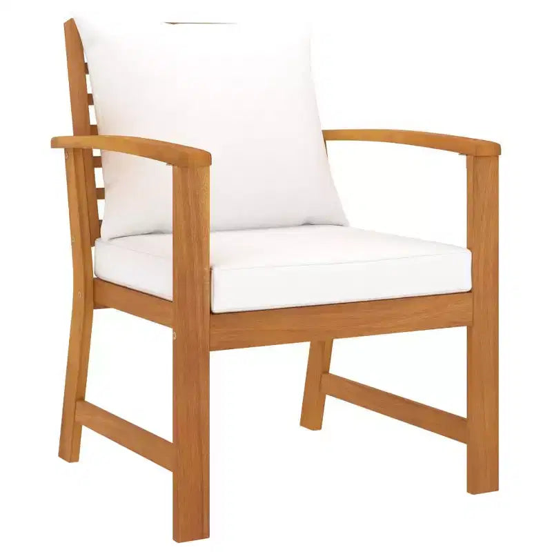 vidaXL Set da giardino con lounge, grigio, in legno massello di acacia, 100% poliestere Standard