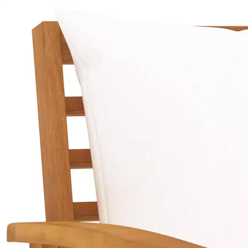 vidaXL Set da giardino con lounge, grigio, in legno massello di acacia, 100% poliestere Standard