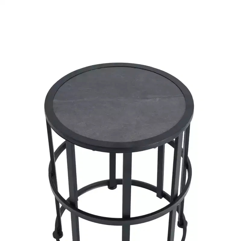 Set di sedute da patio Christopher Knight Home Nadine, moderno in metallo, con sedia a dondolo e piano del tavolo in ceramica