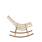 Set di sedute da patio Christopher Knight Home Nadine, moderno in metallo, con sedia a dondolo e piano del tavolo in ceramica