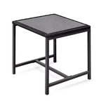Whisen driedelige bistroset voor buiten met schommelstoelen, tuinset met schommelstoelen, kussen en 1 tafel - blauw