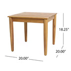 Christopher Knight Home Chalida moderne 2-delige set voor het terras met acaciahouten ligstoel en bijzettafel, met rugleuning in 3 standen