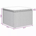 vidaXL Gartensofa-Set, 4-teilig, brauner Poly-Rattan