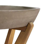 Conjunto moderno Christopher Knight Home Wei de 2 piezas, con tumbona de acacia para patio y mesa auxiliar con diseño de mimbre