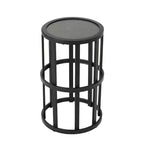 Conjunto de sillas giratorias modernas de acacia para patio con diseño de cuerda y mesa de metal Suriya de Christopher Knight Home
