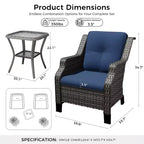 UPTIOT premium loungeset voor buiten met draaistoelen en salontafel