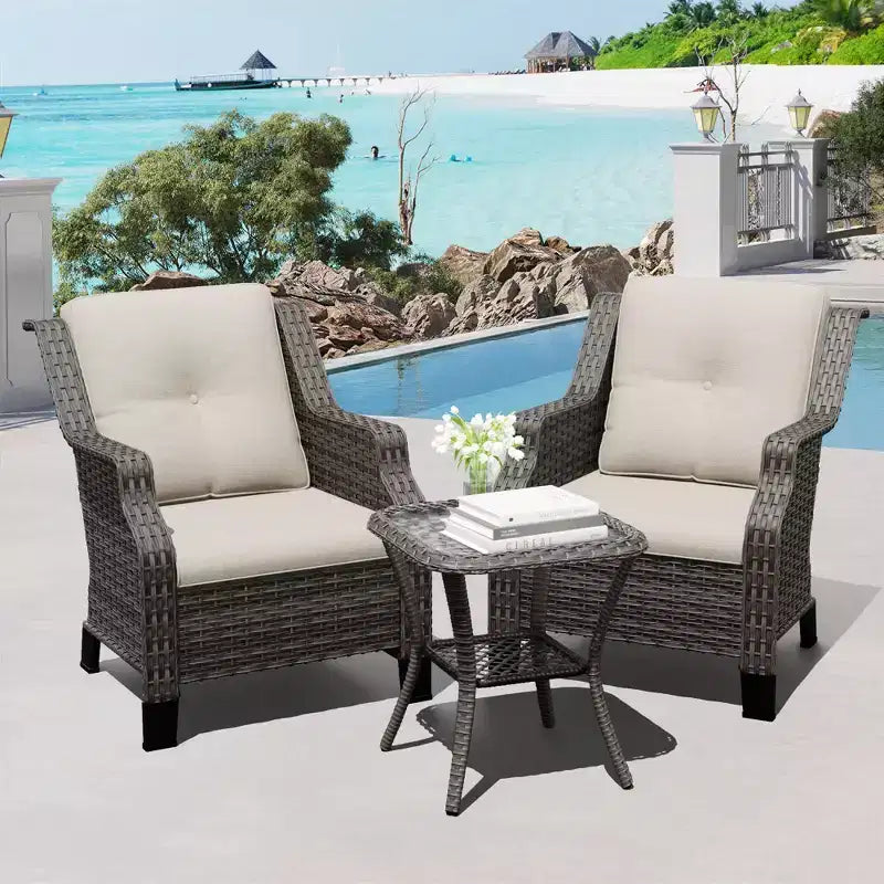 UPTIOT premium loungeset voor buiten met draaistoelen en salontafel