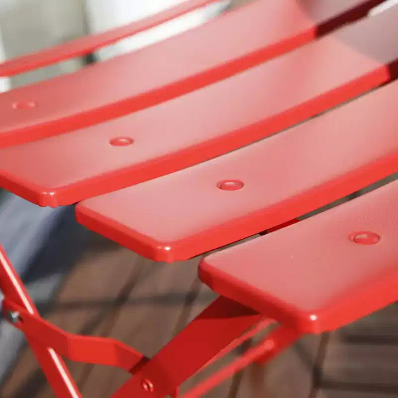 Conjunto portátil plegable de mesa y sillas de tres piezas para exteriores