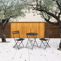 Outdoor Three-Piece Portable Folding Table and Chair Set