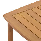 Christopher Knight Home Bradley – Ensemble moderne de mobilier de terrasse en bois d’acacia de 2 pièces comprenant une banquette deux places et une table basse, avec panneaux en corde tressée et coussins
