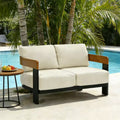 Lantine 50.39'' Wide Outdoor Patio Sofa With Cushions