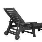 Set GDFStudio Fern da esterno composto da 3 pezzi, con chaise longue, tavolino laterale e schienale regolabile