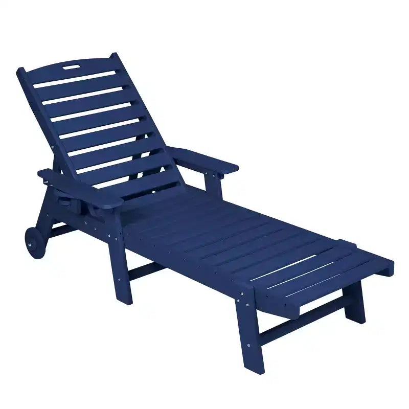 Set GDFStudio Fern da esterno composto da 3 pezzi, con chaise longue, tavolino laterale e schienale regolabile