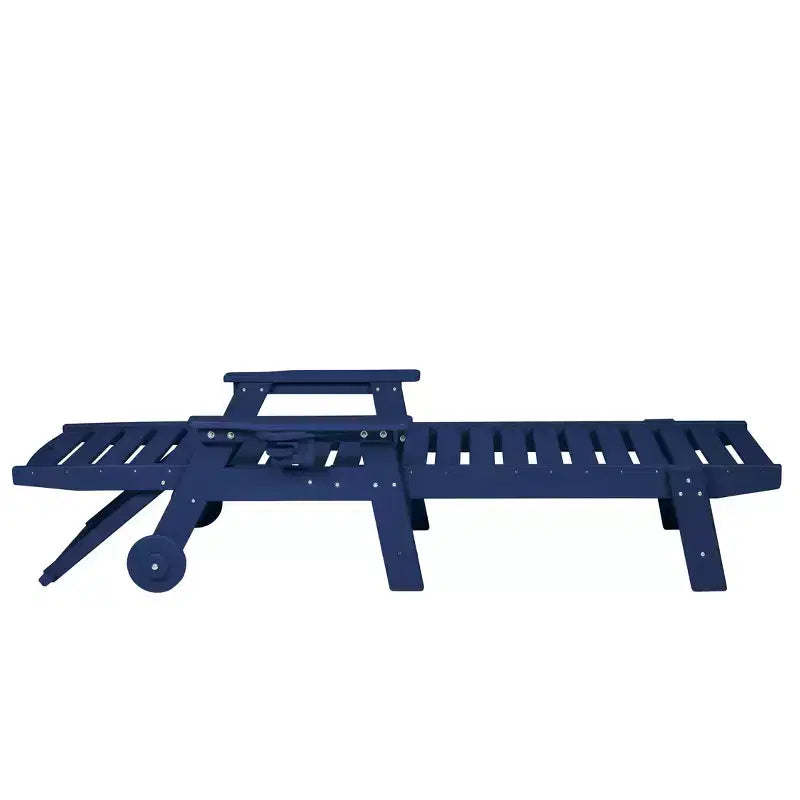 Set GDFStudio Fern da esterno composto da 3 pezzi, con chaise longue, tavolino laterale e schienale regolabile
