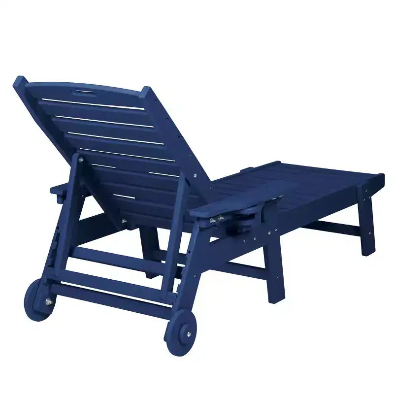 Set GDFStudio Fern da esterno composto da 3 pezzi, con chaise longue, tavolino laterale e schienale regolabile